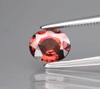 1.11 carat untreated imperial zircon with no visible inclusions