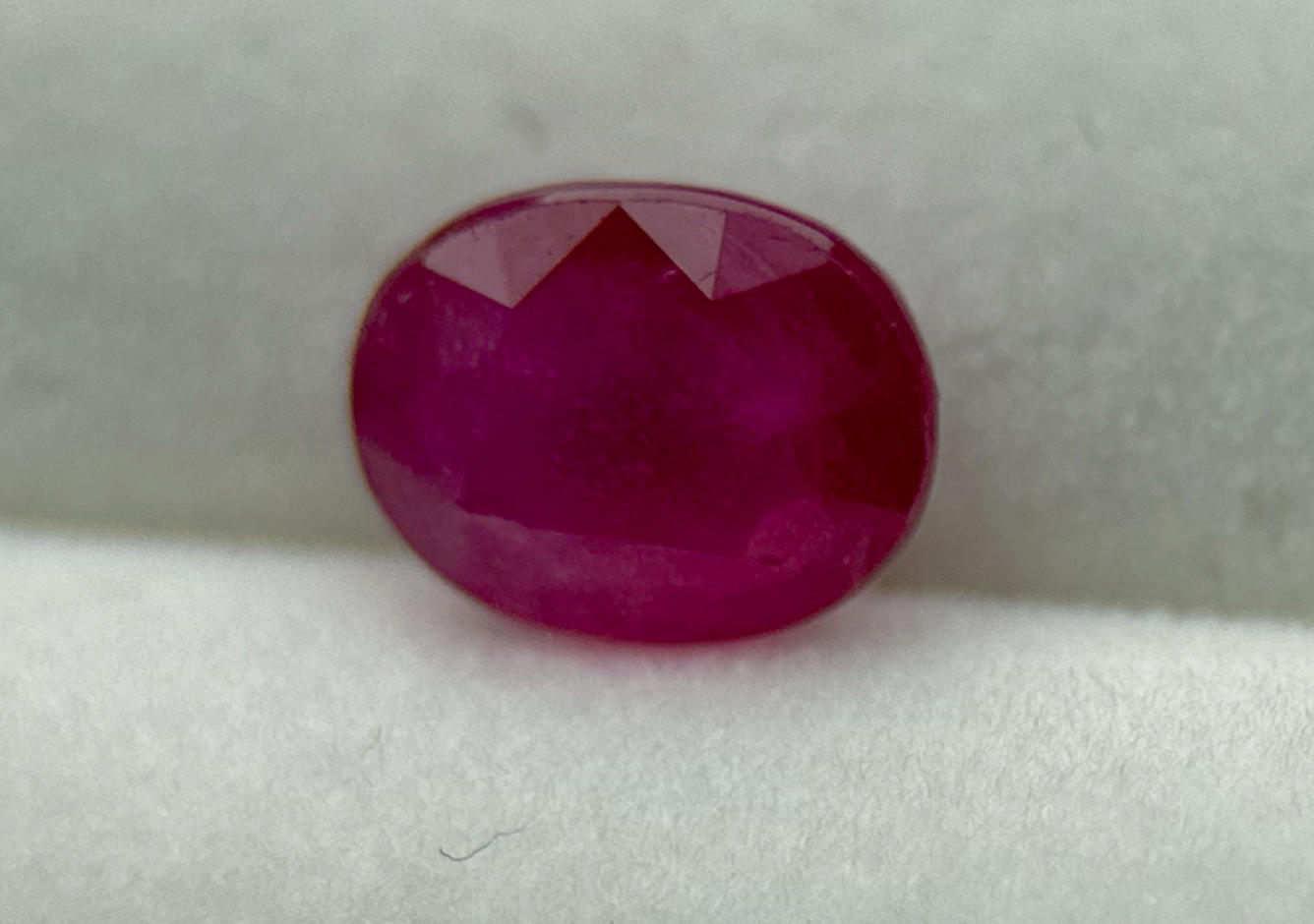1.26 carat natural unheated ruby from Tanzania, GIA certified