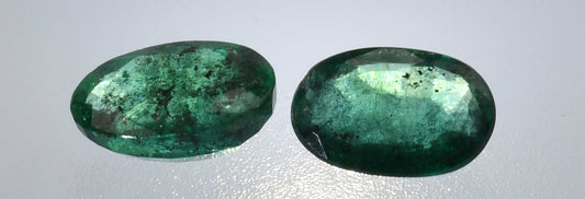 Emerald 0.85CT Matched Pair Crabtree North Carolina, USA