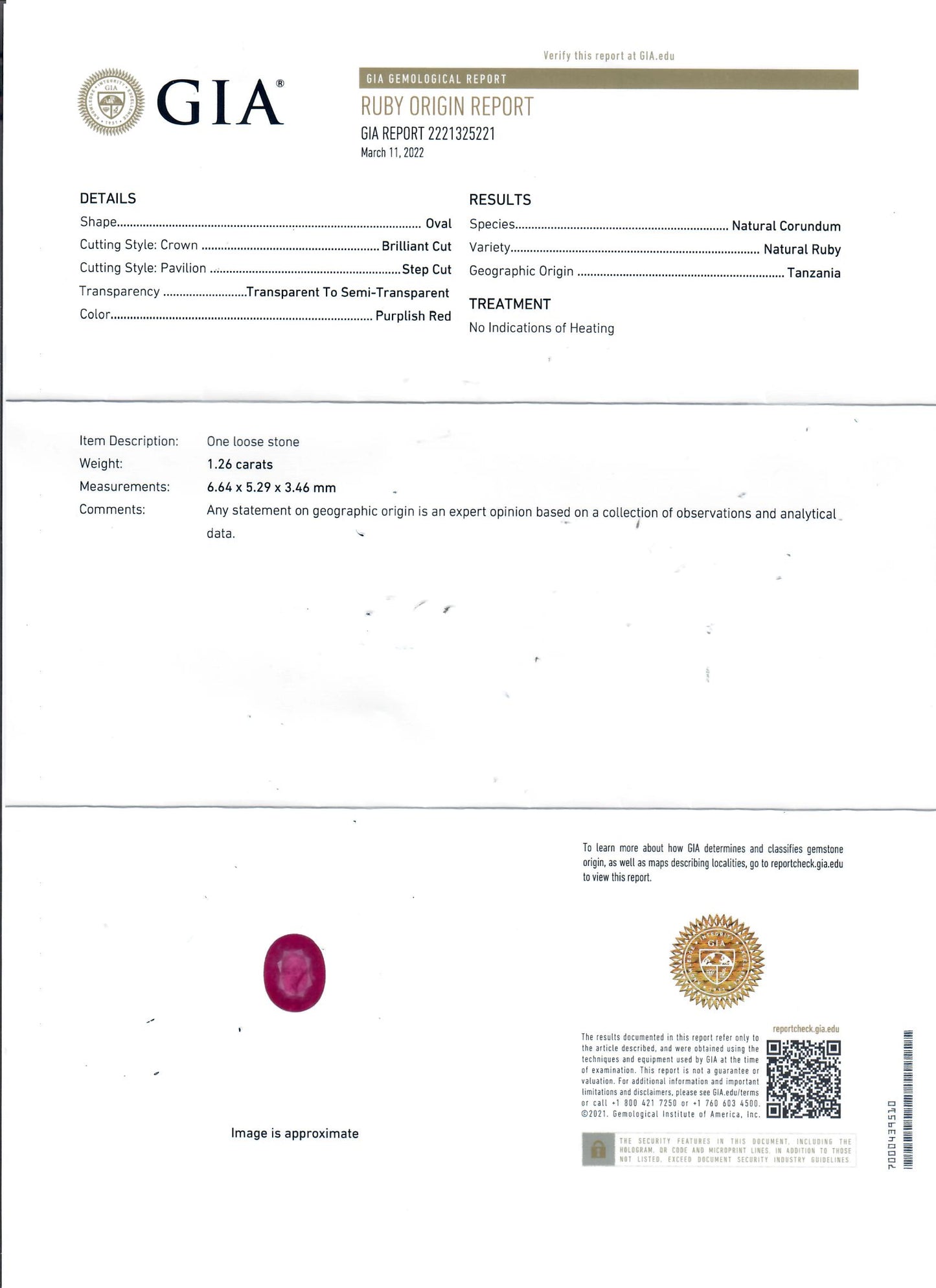 Ruby GIA report file