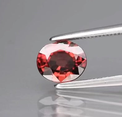 1.11 carat untreated imperial zircon with no inclusions