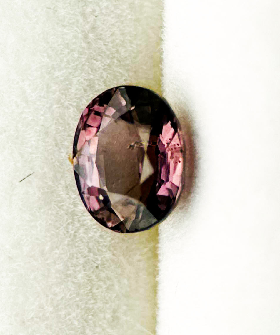 0.70 carat color-changing sapphire, untreated and unheated