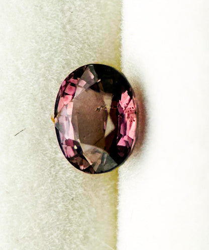 0.70 carat color-changing sapphire, untreated and unheated