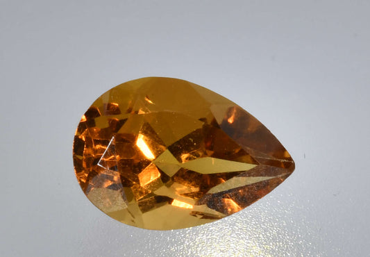 2.13 carat golden tourmaline from California, untreated and eye clean
