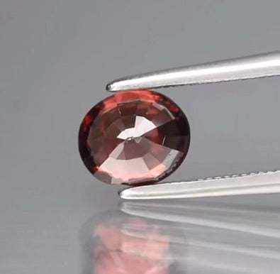 1.11 carat untreated imperial zircon with no visible inclusions