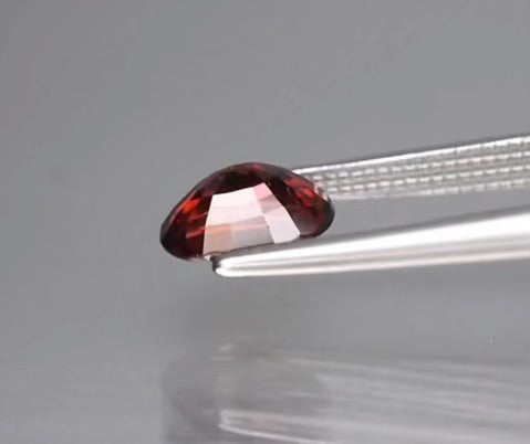 1.11 carat untreated imperial zircon with no visible inclusions