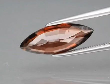 3.34 carat untreated imperial zircon with no visible inclusions