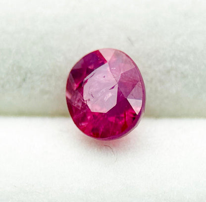 1.04 carat natural unheated ruby from Tanzania, GIA certified