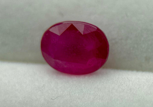 1.26 carat natural unheated ruby from Tanzania, GIA certified