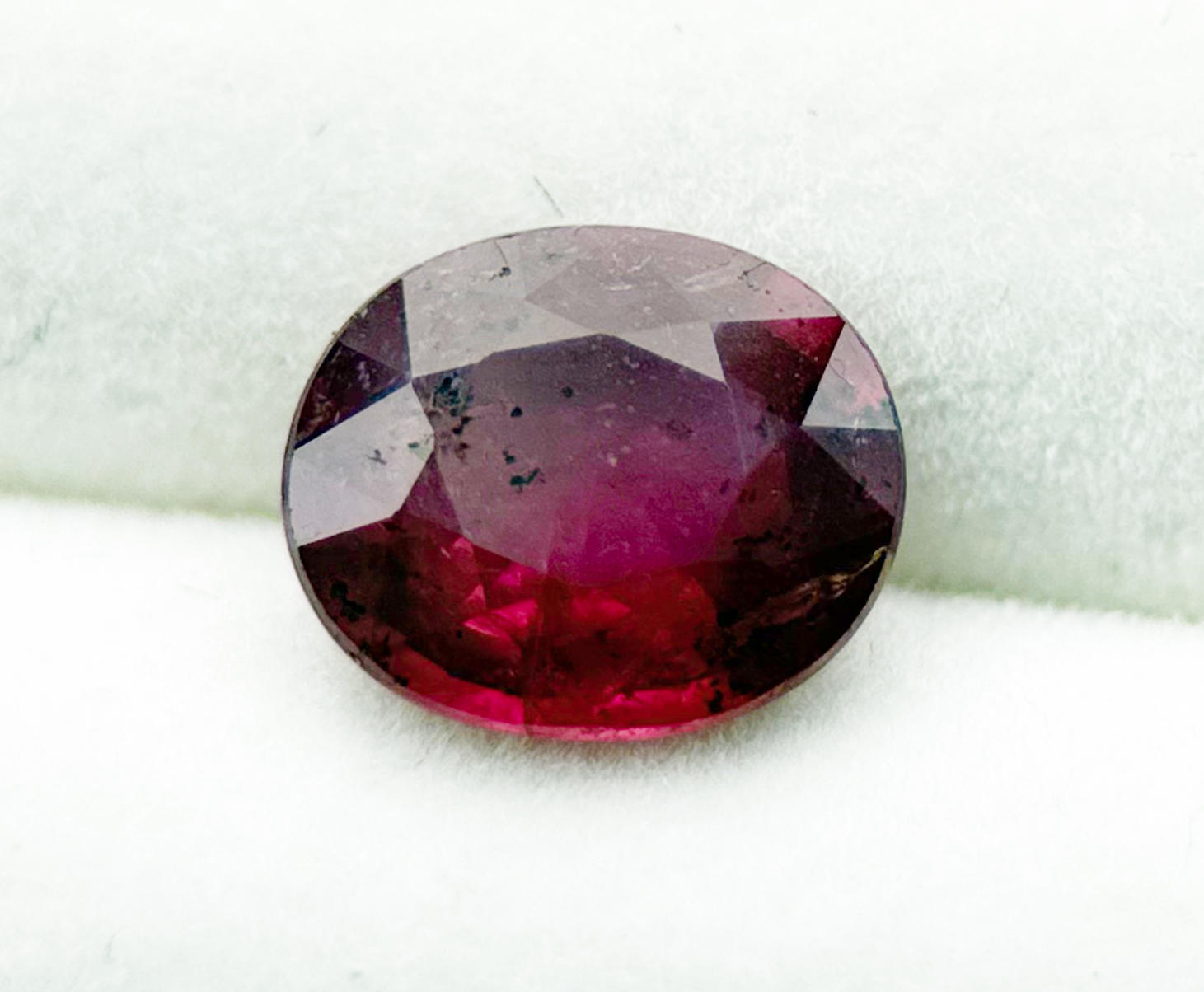 1.75 carat natural unheated ruby from Tanzania, GIA certified