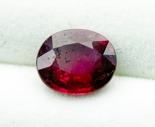 1.75 carat natural unheated ruby from Tanzania, GIA certified